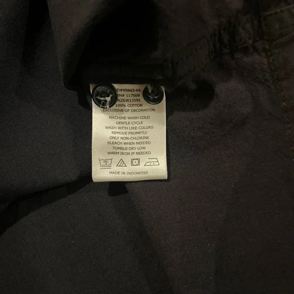 Levi’s Dark Gray Dress Button Up Down Shirt Men’s XL